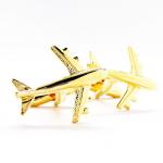 Gold Jumbo Jet Cufflinks Airliner.jpg